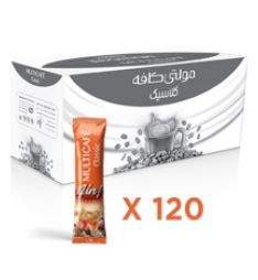 کافی میکس 4 در 1 با طعم کارامل کلاسیک کارتن 120 عددی